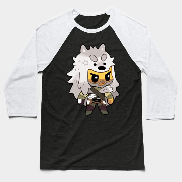 Okami Hanzo Baseball T-Shirt by giraffalope